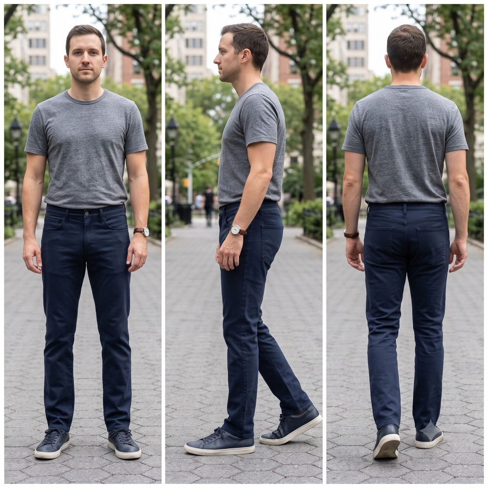 Uniqlo Skinny Jeans Mens S Navy Blue Ultra Stretch Drawstring Classic 5-Pocket